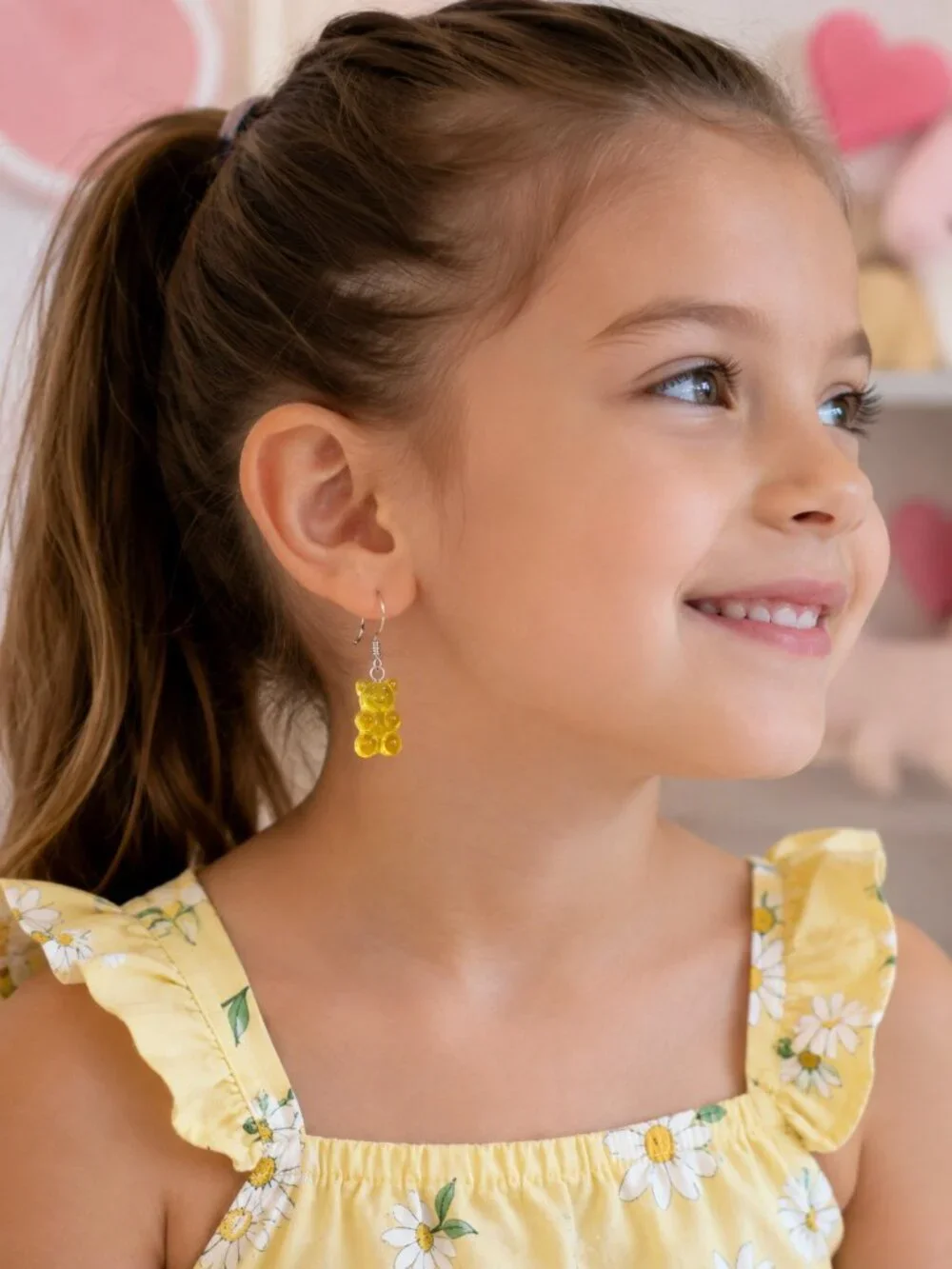 Yellow Gummy Bear Earrings